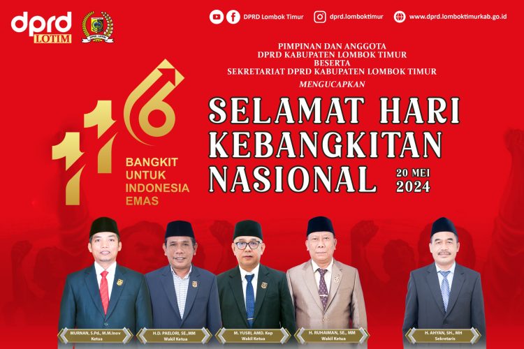 Iklan DPRD Lombok Timur, Selamat Hari Kebangkitan Nasional 2024