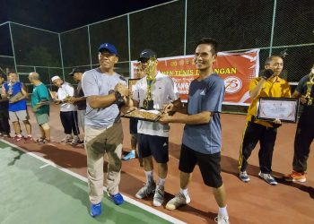 HUT Bhayangkara Polres Lotim, Pj Bupati Lotim, Juarai Kejuaraan Tennis Lapangan