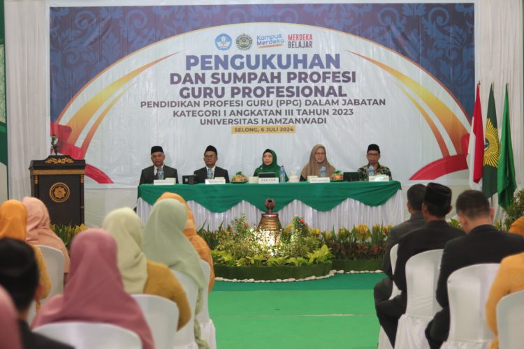 Tahun 2024, Universitas Hamzanwadi Kukuhkan 104 Lulusan Program Pendidikan Profesi