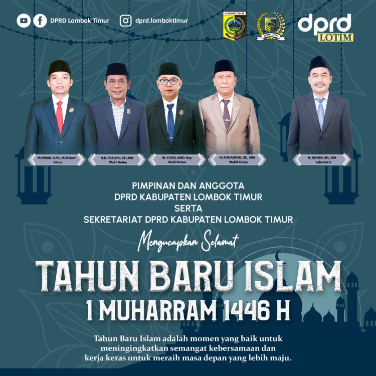 Iklan DPRD Lombok Timur, Ucapan Tahun Baru Islam 1 Muharram 1446 H