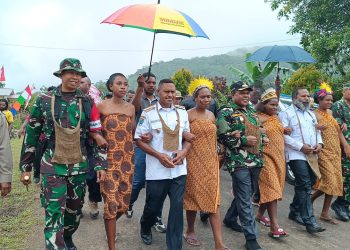 TMMD Ke-121 Kodim 1801/Manokwari Tahun 2024, Bupati Menjadi Inspektur Upacara