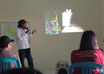 Di Desa Ketangga, KKN UNRAM Gelar Sosialisasi Irigasi Tetes