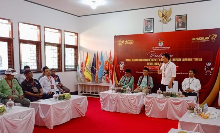 Saat Mendaftar Paslon Lutfhi Wahid Beberkan Program Ke Awak Media