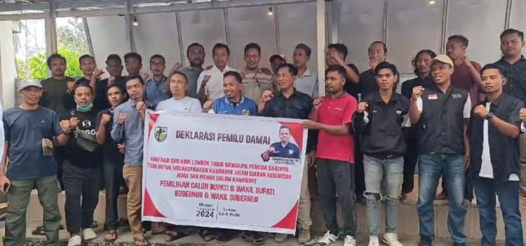 DPD KNPI Lombok Timur gelar Deklarasi PILKADA Damai