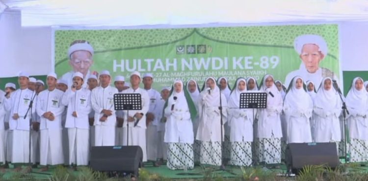 Jamaah NWDI Dibuat Merinding Saat Dilantunkan Perjuangan Antiya Pancor Biladi