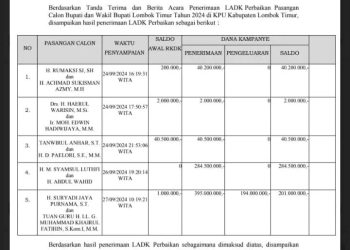 Paslon No 2 Iron-Edwin Paling Buncit Dana Kampanye Rp 2 Juta, Betulkah..?