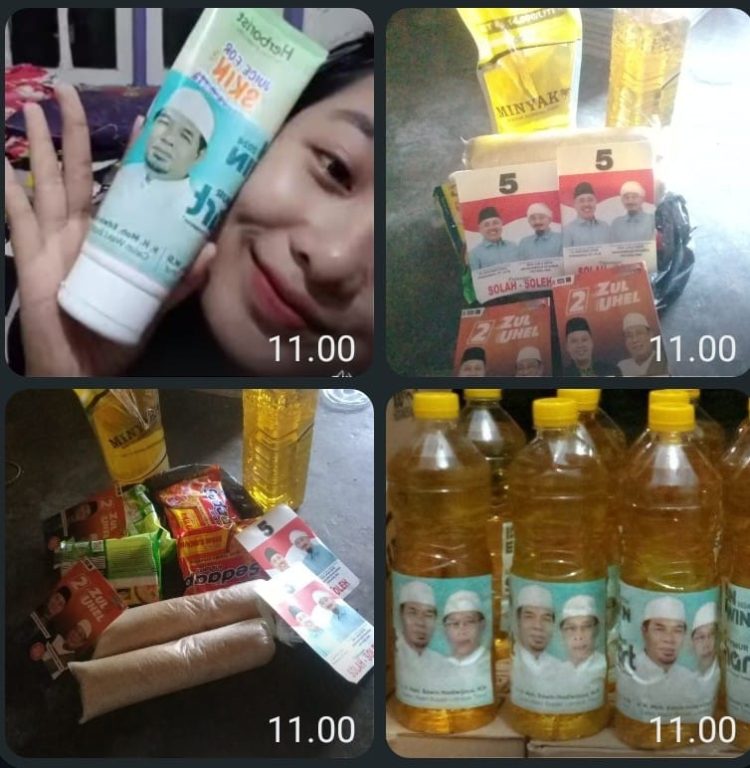 Jelang Hari Tenang,Barang Bermerk Paslon Menyebar, Bawaslu Lotim Diminta Awas