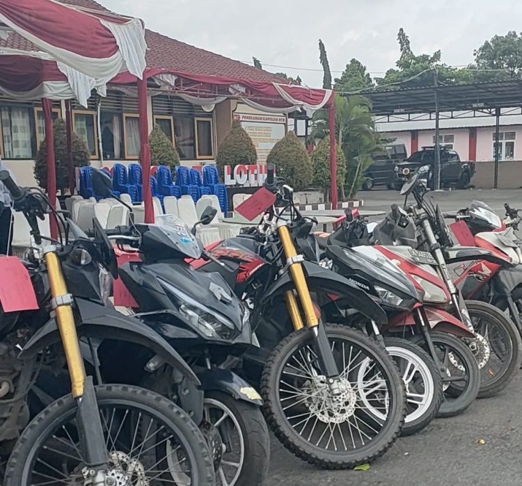 Satuan Lalu Lintas Polres Lotim Temukan 11 Unit Motor Bodong