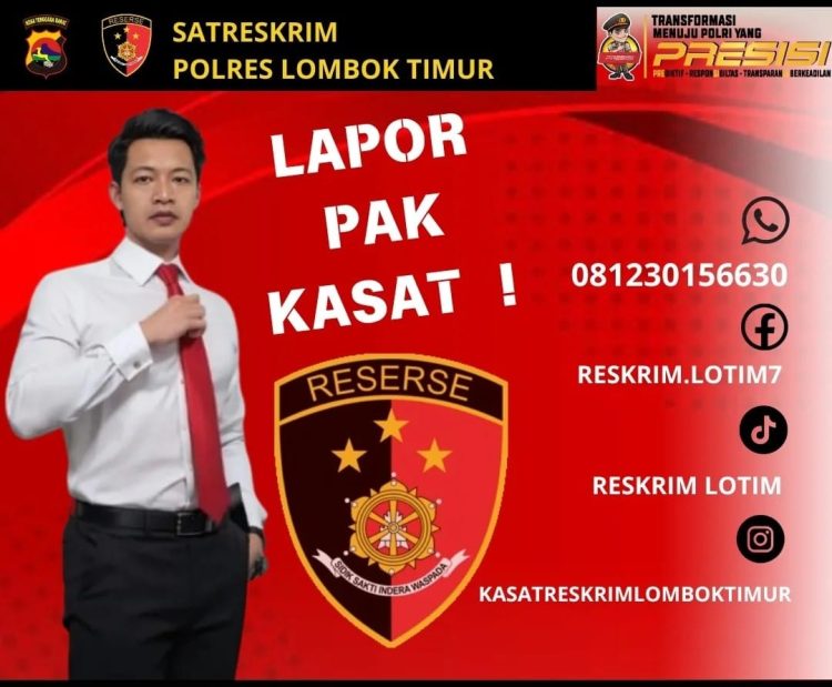 Polres Lotim Lotim Buka Layanan Online Laporan 3C