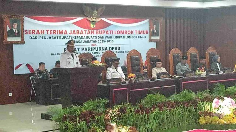 DPRD Lotim Gelar Paripurna Sertijab, Haerul Warisin: Program Selaras dengan Janji Politik