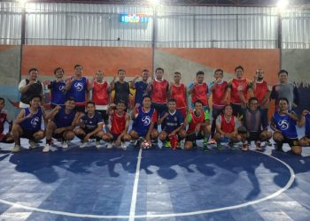 Ajang Silaturrahmi, SatresIntel Polres Lotim dan Formabes Berolahraga di Lapangan Futsal