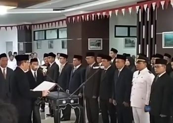 Plt Tiga Pejabat Eselon II di Lotim Didefinitifkan