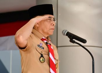 Wakil Bupati Lotim Pembina Upacara Hari Pramuka ke 64