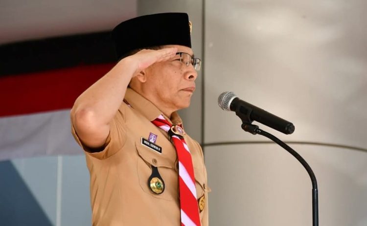 Wakil Bupati Lotim Pembina Upacara Hari Pramuka ke 64