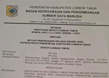 Guru Merangkap Bendahara SMPN 1 Masbagik Dimutasi, Laporan Keuangan Belum Clear