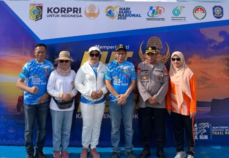 HUT ke 54, KORPRI Lombok Timur Ikut Meriahkan Ekas Sunset Trail Run