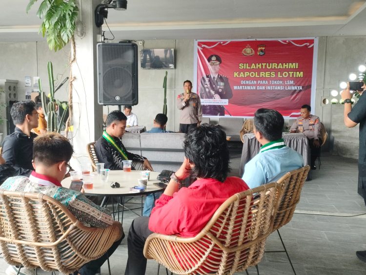 Kapolres Lotim Silaturahmi Dengan OKP, Ormas dan Media