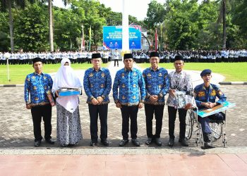 Apel Bersama Empat Hari Besar, Bupati Lotim Ajak Semua untuk Bersinergi
