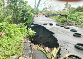 Jalan Amblas Jurusan Pancor-Sekarteja Lotim