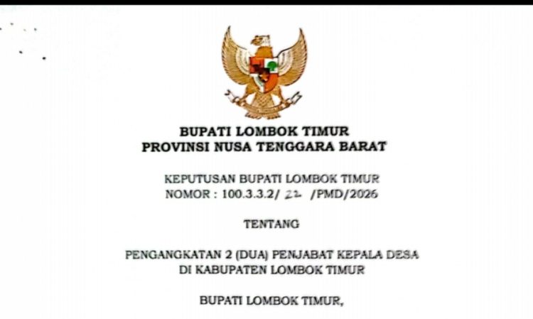 Gejolak Muncul, Dua Pejabat Kades di Lotim Diberhentikan