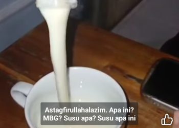 Viral di Medsos, Orang Tua Wali Protes Dapur MBG Kembang Sari 1 Selong Berikan Susu Tak Layak Bagi Balita