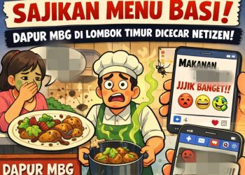 Viral di Medsos Sajikan Menu Basi, Dapur MBG Milik Oknum Mantan Anggota DPRD Lotim Dicecar Netizen