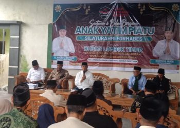 Hadiri Santunan Anak Yatim Formabes, Bupati Lotim Ungkap Upaya Jemput Program ke Jakarta