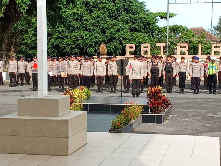 Apel Pengamanan Malam Takbiran Idul Fitri 1447 H, Polres Lotim Siagakan Personel