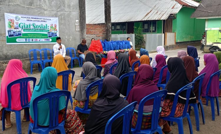 Gandeng Gubernur NTB, Dewan R. Rahadian & FWMO, PPBL Loyok Salurkan Santunan ke Puluhan Jompo
