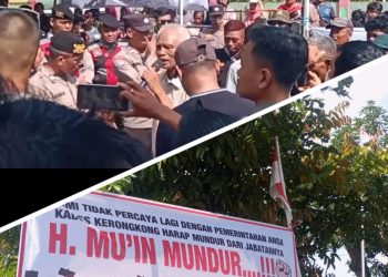 Kades Kerongkong Didemo dan Didesak Mundur, Kantor Desa Disegel, Tandatangan Petisi