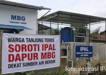 Warga di Tanjung Teros Soroti IPAL Dapur MBG Dekat Sumber Air Bersih