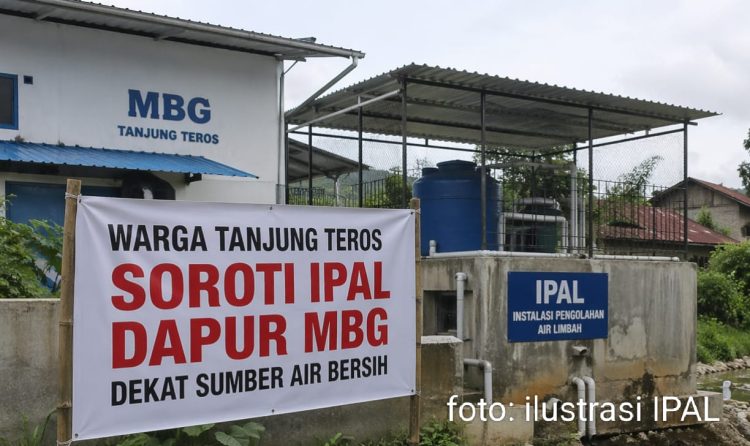 Warga di Tanjung Teros Soroti IPAL Dapur MBG Dekat Sumber Air Bersih