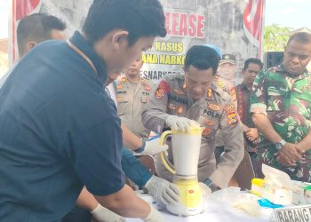 Polres Lotim Musnahkan BB Shabu Hampir 1 kilogram
