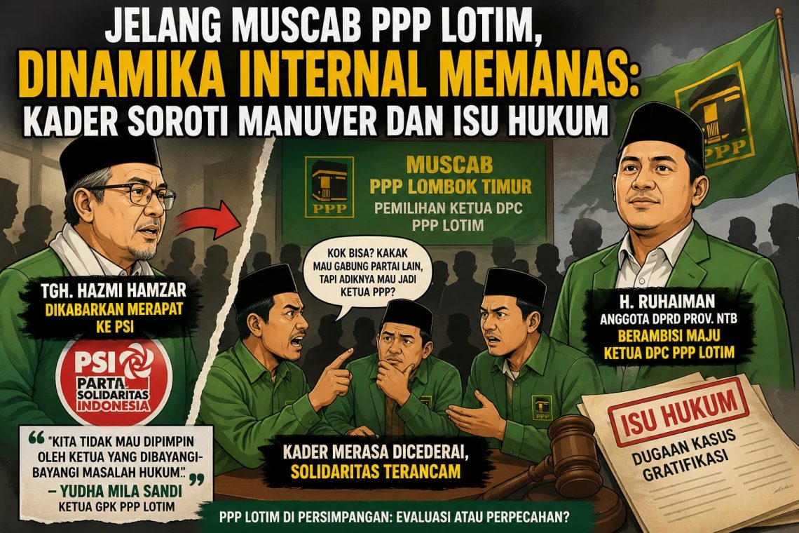 Jelang Muscab PPP Lotim, Dinamika Internal Memanas: Kader Soroti Manuver dan Isu Hukum