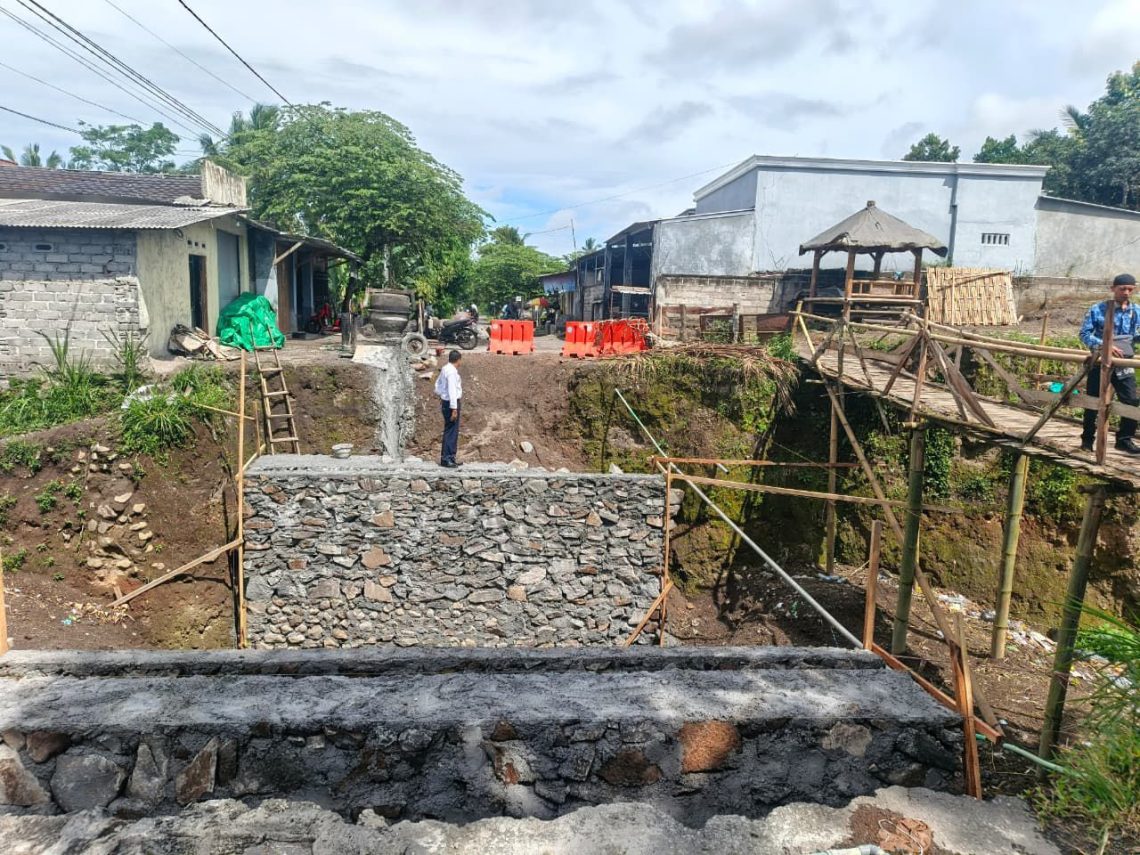 Progres Capai 40 Persen, Pembangunan Jembatan Lendang Nangka Dikebut