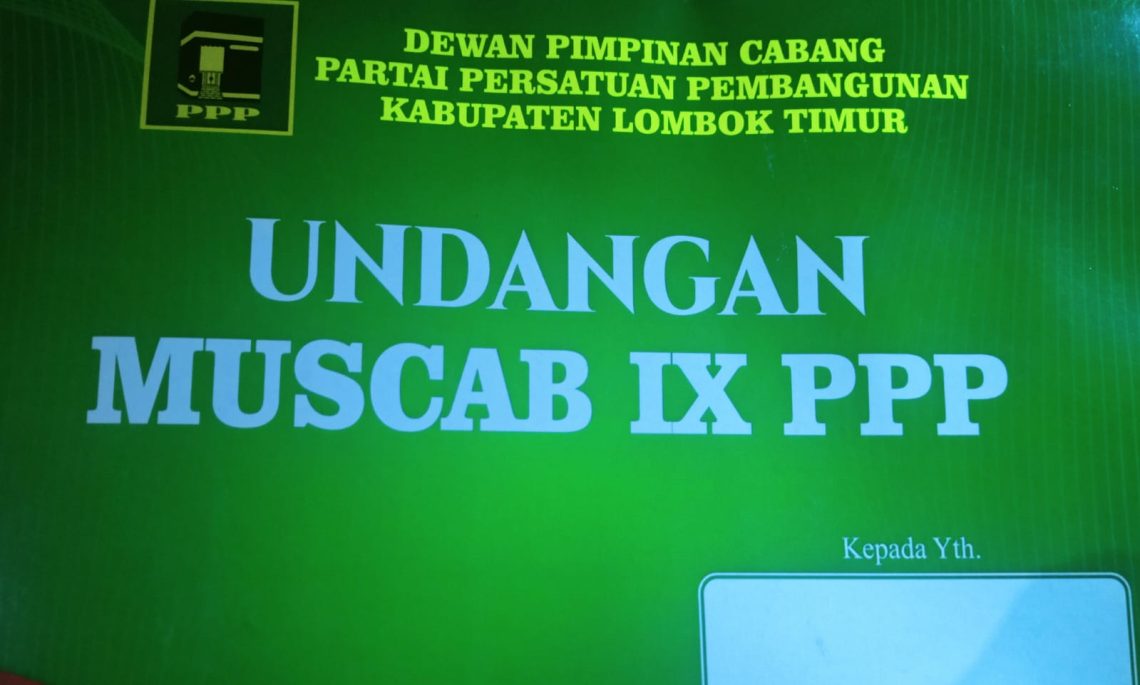 Kader PPP di Lotim  Ingatkan Panitia Soal Status ASN PPPK Peserta Muscab