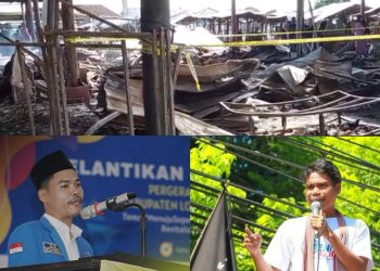 Kebakaran Pasar Pringgabaya, PMII Desak Bantuan dan Relokasi, IMM Minta Camat Siaga