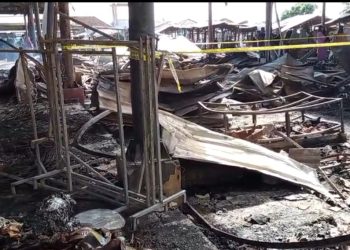 Pasar Pringgabaya Terbakar, Ratusan Lapak Ludes Dilalap Api