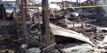 Pasar Pringgabaya Terbakar, Ratusan Lapak Ludes Dilalap Api