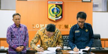 Bupati Lotim-Rektor UNRAM Teken Hibah Ekas, Bahas Krisis BPJS dan Kebutuhan Dokter