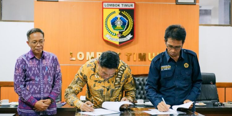 Bupati Lotim-Rektor UNRAM Teken Hibah Ekas, Bahas Krisis BPJS dan Kebutuhan Dokter