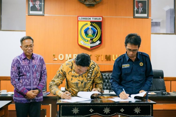 Bupati Lotim-Rektor UNRAM Teken Hibah Ekas, Bahas Krisis BPJS dan Kebutuhan Dokter