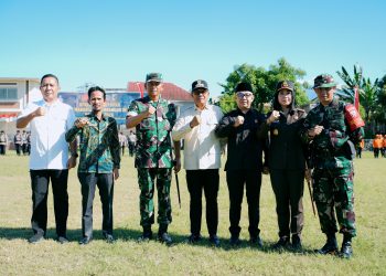 Bupati Haerul Warisan dan Ketua DPRD Lotim Hadiri Penutupan TMMD ke-128 