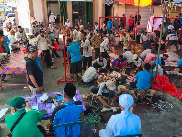 Tradisi Kurban Massal Kelayu, 40 Sapi Disembelih untuk Ribuan Warga