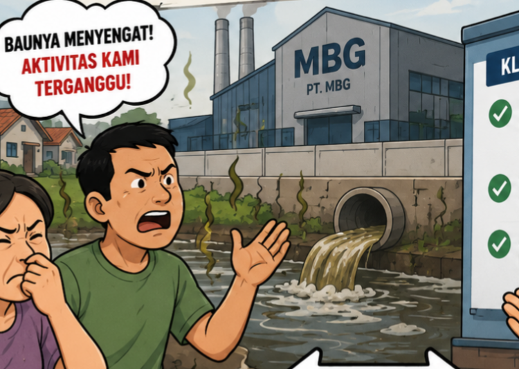 Dapur MBG di Lotim Keluarkan Bau Menyengat Hidung dari Pembuangan IPAL