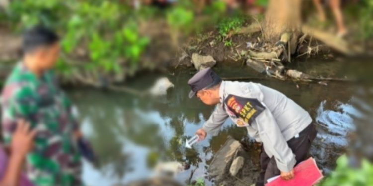 Geger, Orok Bayi Mengapung Ditemukan Meninggal di Saluran Irigasi Pijot