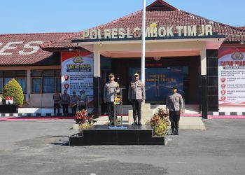 Pisah Sambut Kapolres Lotim, AKBP Ariakta Gagah Nugraha Siap Lanjutkan