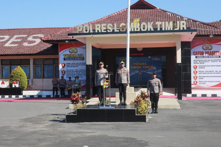 Pisah Sambut Kapolres Lotim, AKBP Ariakta Gagah Nugraha Siap Lanjutkan