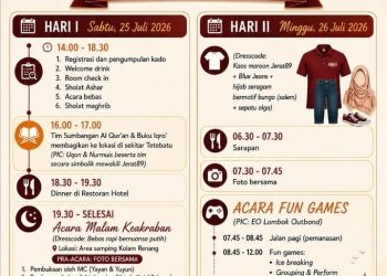 Reuni Jerat 89 Digelar di Tetebatu, Momentum Pererat Silaturahmi Alumni