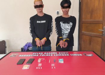 Diduga Edar dan Pakai Sabu, Dua Warga Sambelia Diamankan Polisi